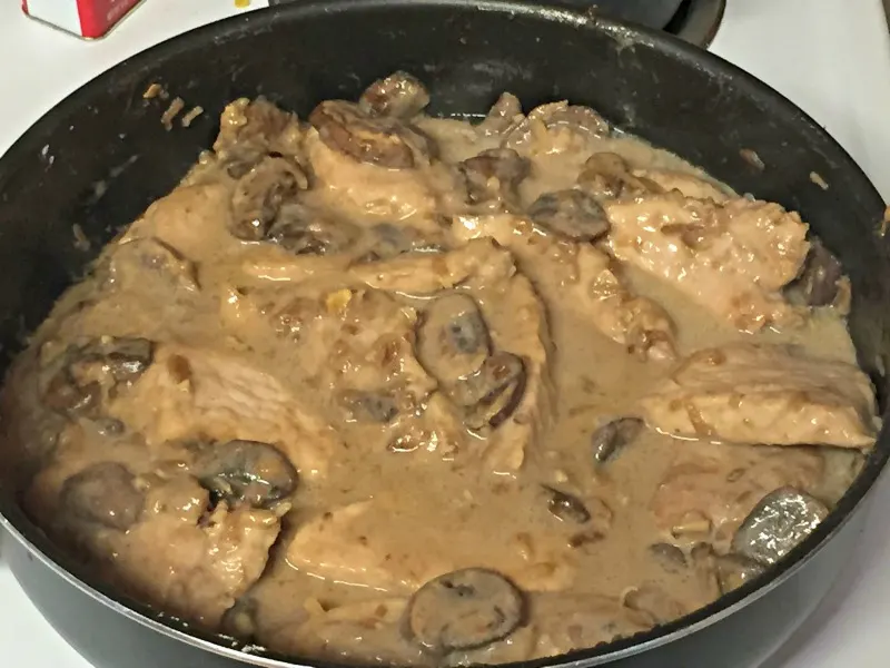 pork tenderloin with mushroom sauce add flour to thicken 2