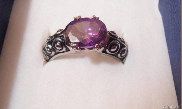 Win a Deep Violet Ring from Blue Steel Jewelry
