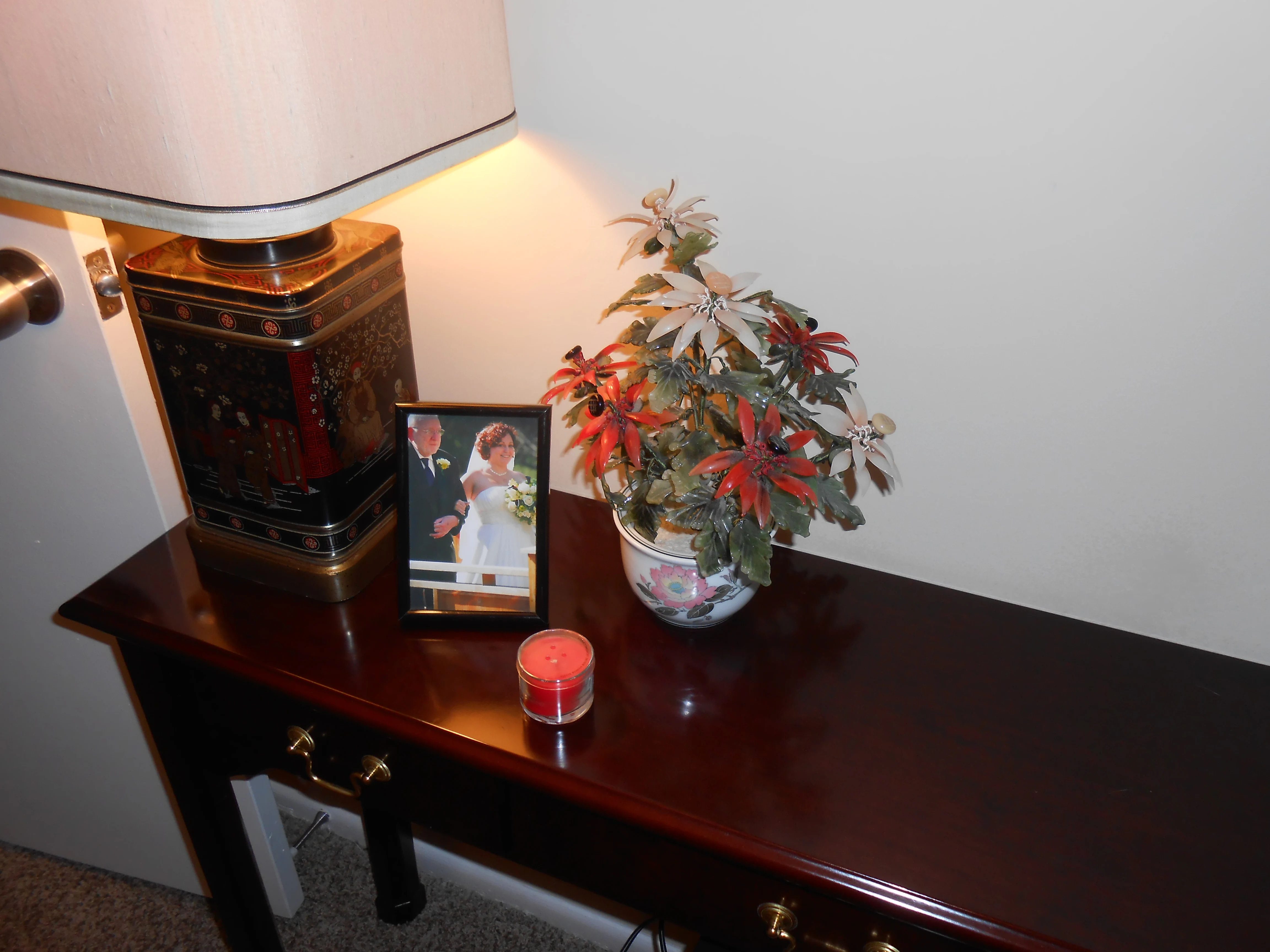 table cleaned with scott's liquid gold