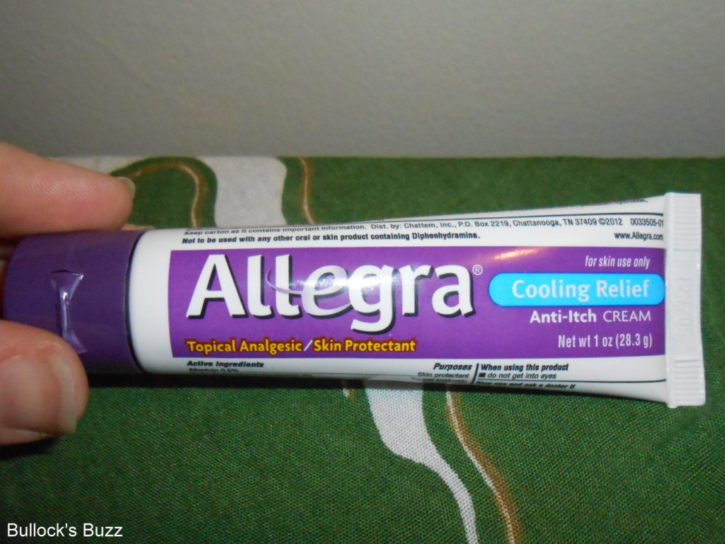 Allegra AntiItch Cream Fast Acting Relief Bullock