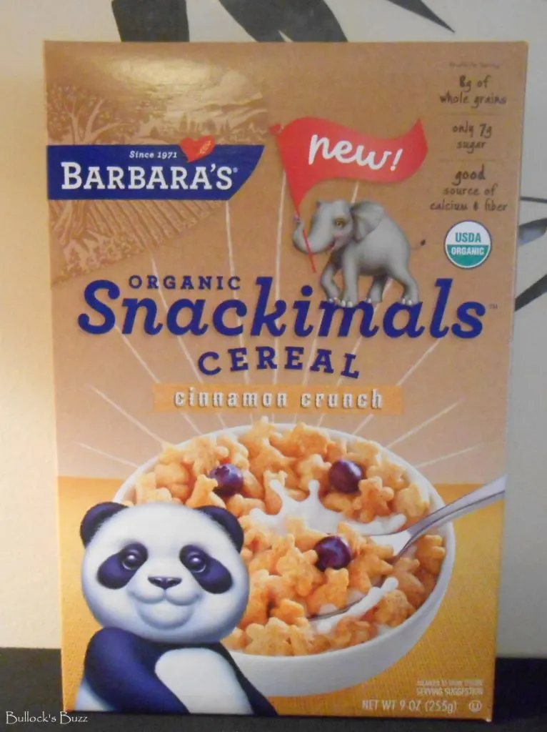 Snackimals cereal Cinnamon Crunch