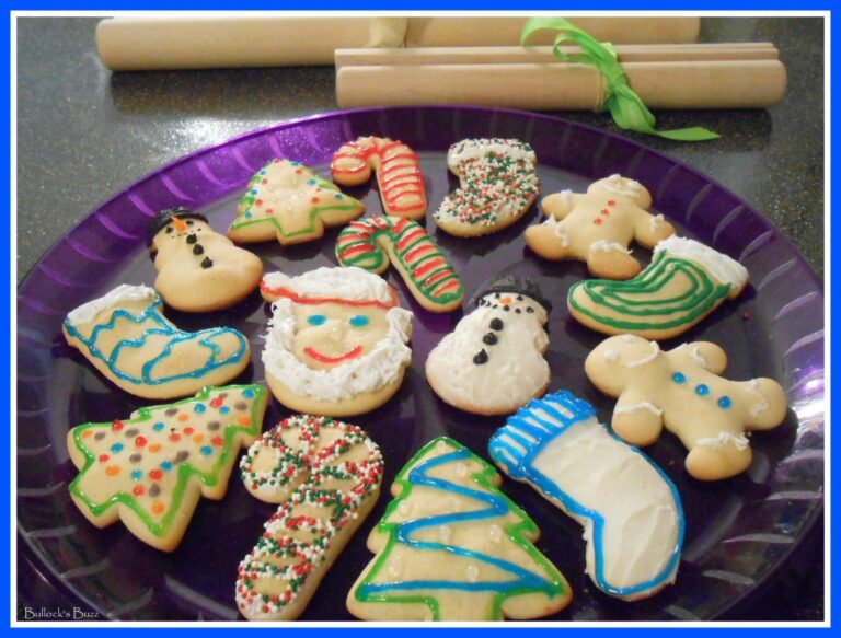 rolled sugar cookies for Christmas