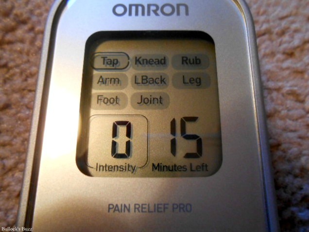 Omron Pain Relief Pro TENS Unit Screen Close Up