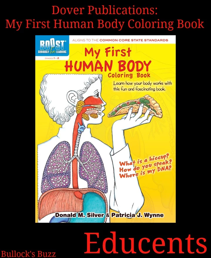 Educents Dover Publications My First Human Body Coloring Book Review1 Cover