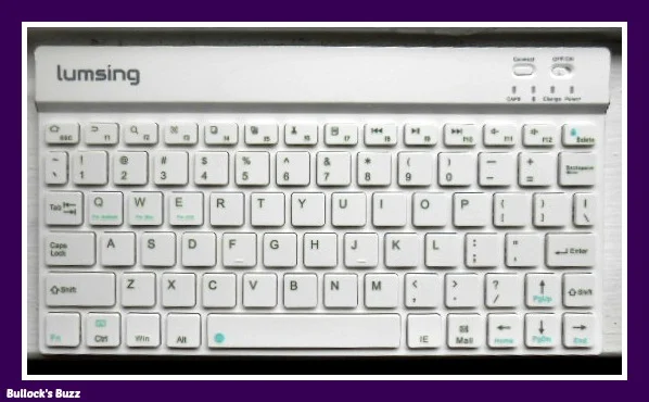 Lumsing Ultrathin Wireless Keyboard Review7 Close Up