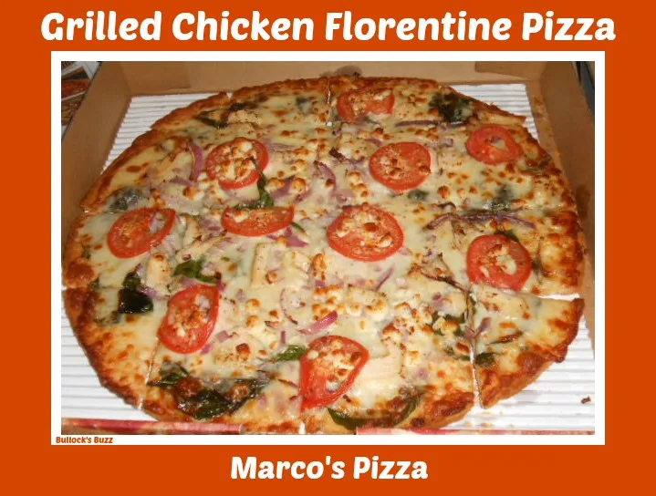 Marcos Pizza Review Grilled Chicken Florentine