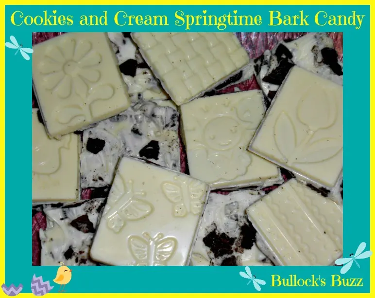 Good Cook Spring Bark Mold Cookies and Cream Springtime Bark Candy Recipe9