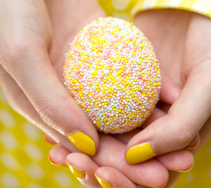 Decorate Easter Eggs sprinkles easter egg