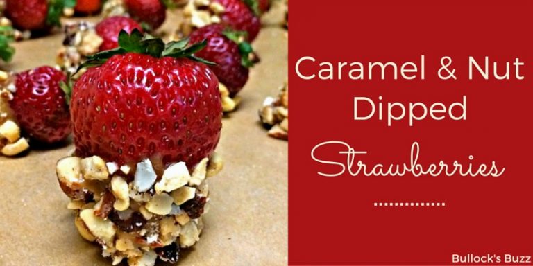 Caramel and Nut Dipped Strawberries