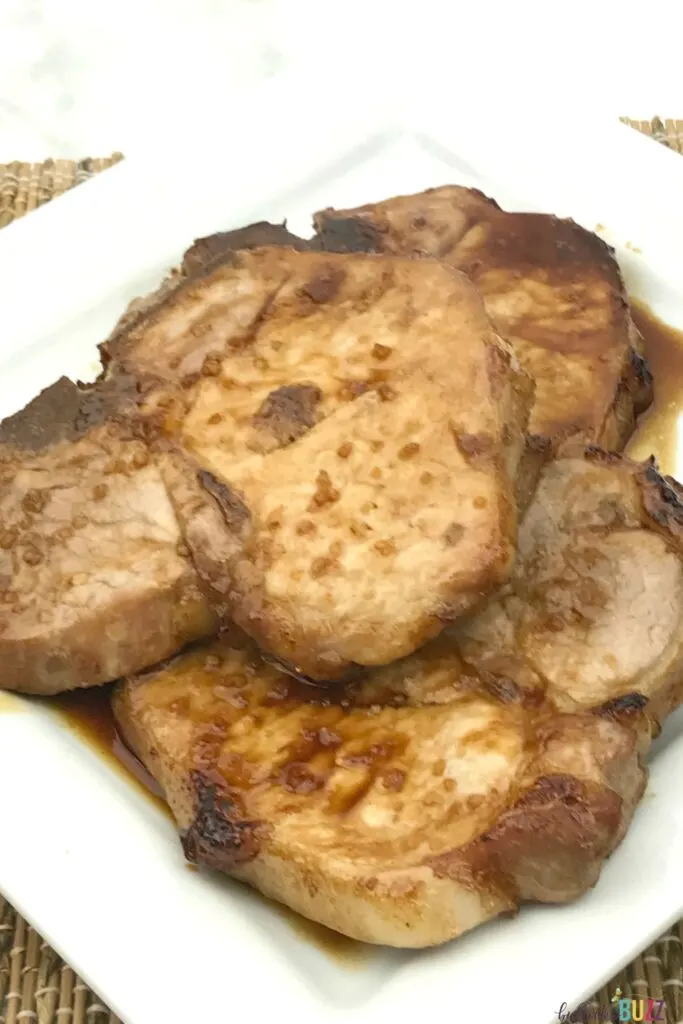 This quick and easy Asian Marinated Pork Chops recipe gives you a tender, juicy pork chop dinner that the whole family will enjoy!