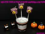 One-Eyed Purple People Eater Marshmallow Pops