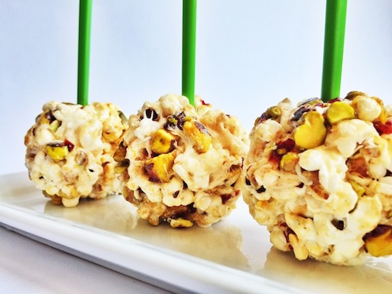 Pistachio Chewy Bite Popcorn Balls[1]