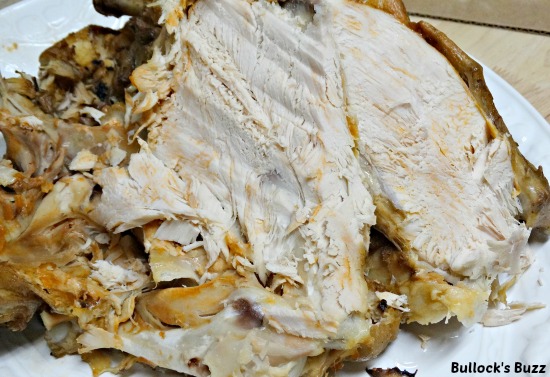 Bojangles' Seasoned Fried Turkey cut