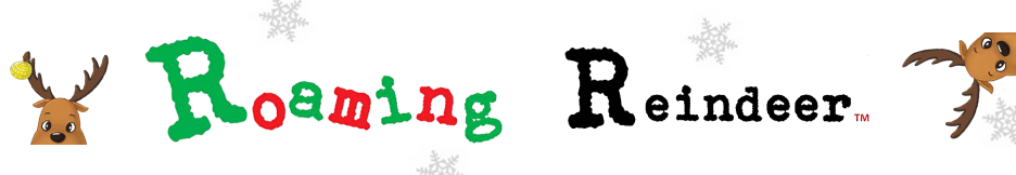 roaming reindeer Christmas activity kit logo