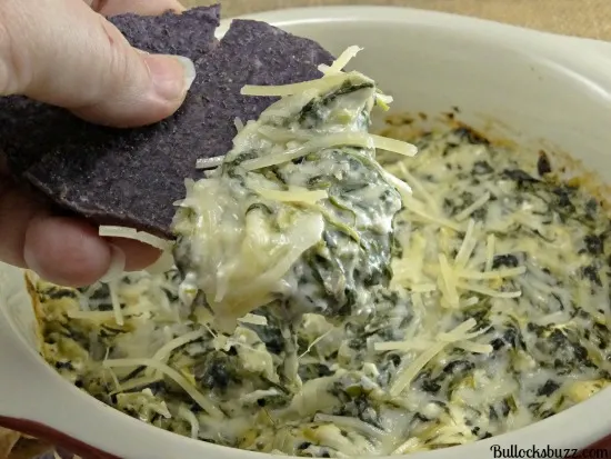 spinach and artichoke dip finished