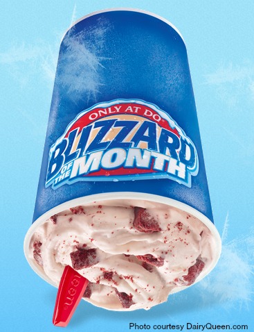 Dairy Queen's Red Velvet Cake Blizzard Is Swirled With Cake Pieces