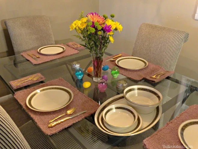 Easter HoneyBaked Ham Tablescape