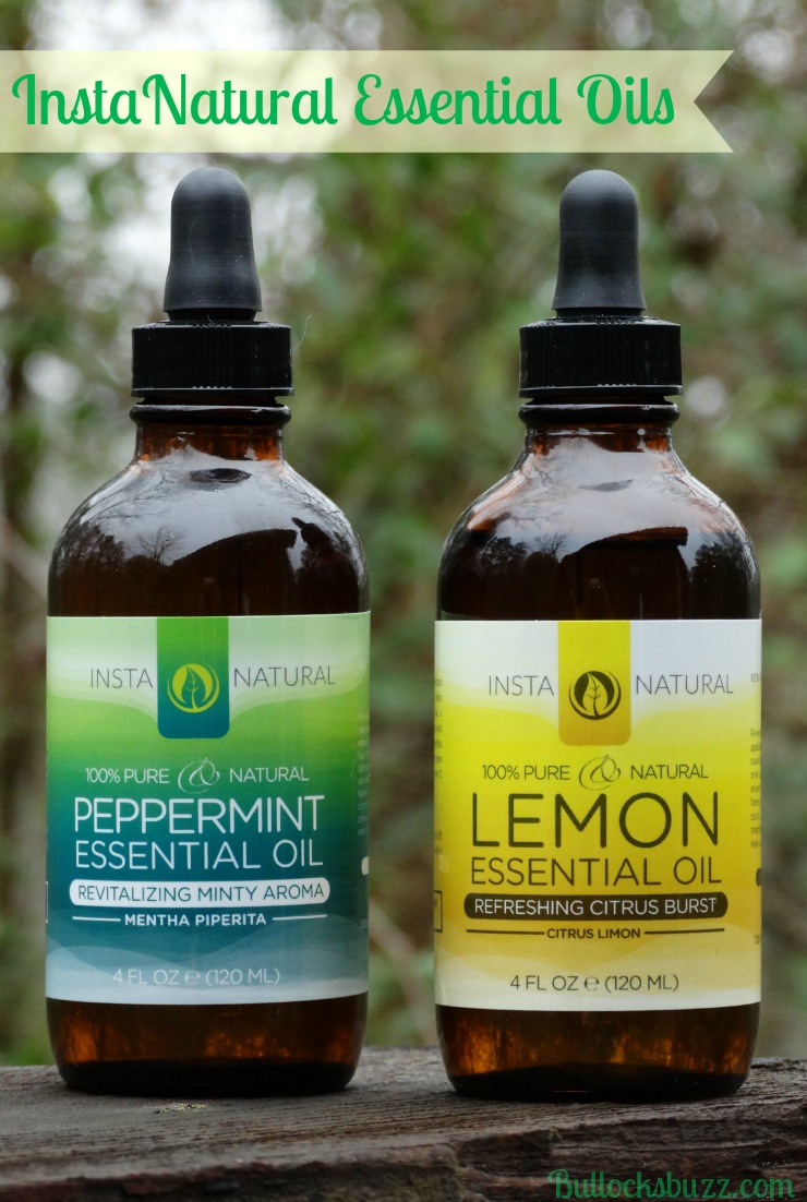 Instanatural essential oils along with a DIY Lemon All Purpose Cleaner recipe