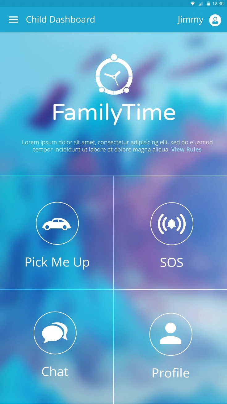 familytime child dashboard app