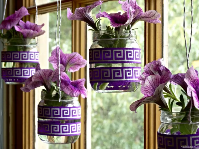 suavitel hanging flower vases