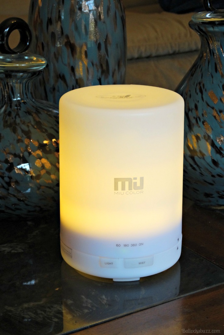 miu color aroma diffuser lit