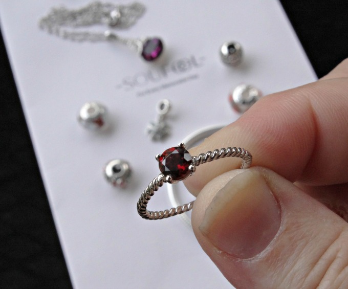Soufeel Jewelry Garnet Ring