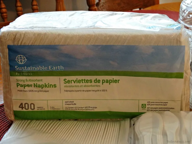 Sustainable Earth by Staples napkins