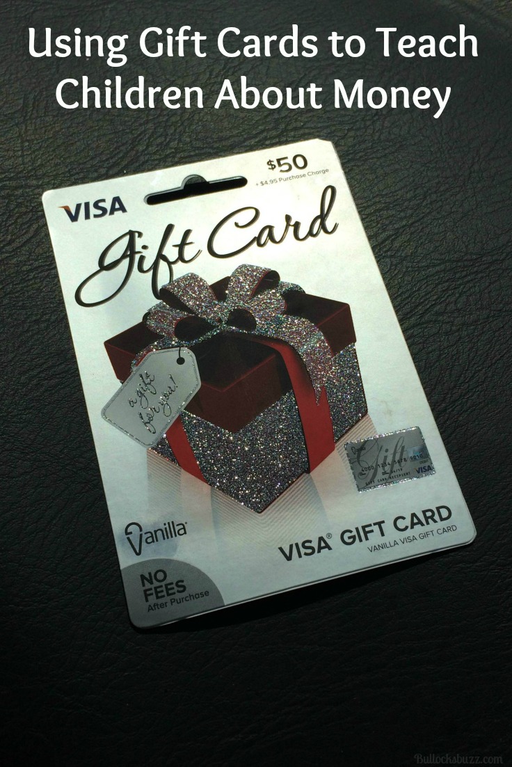 Vanilla Visa Gift Card to teach kids about money