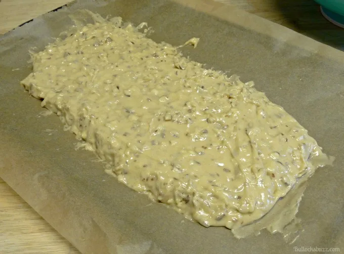 biscotti mccafe form dough into loaf