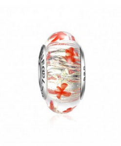 soufeel_jewelry_red_hisbiscus_murano_glass_charm