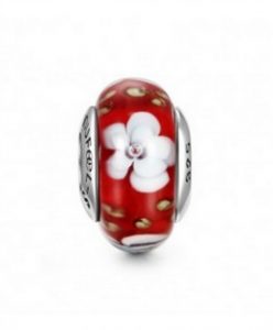 soufeel_jewelry_shying_flower_murano_glass_charm 2