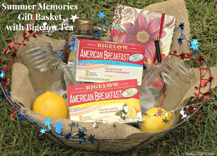 Gift Basket and Bigelow Tea finished basket main image