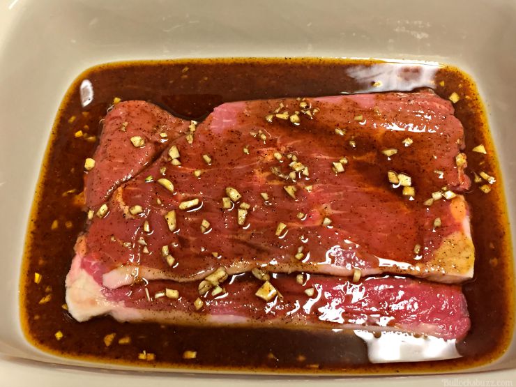 grilled steak fajitas marinate meat