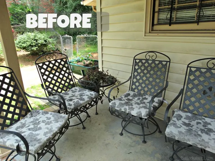 outdoor decor before