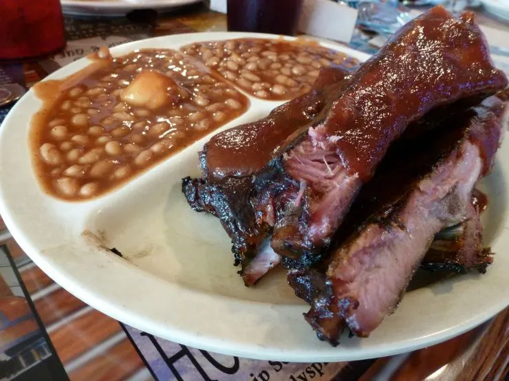 BBQ Rib Plate in Alabama