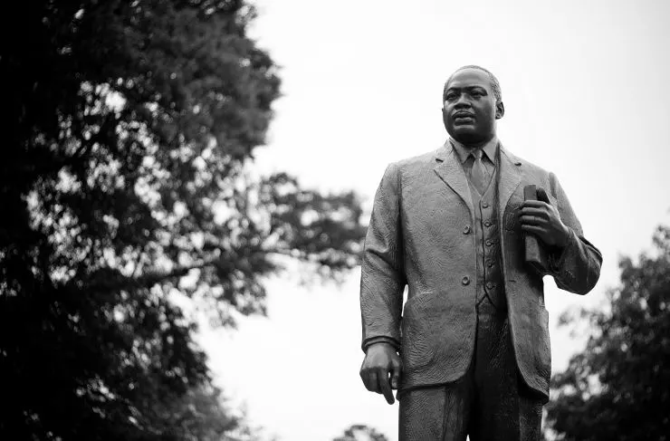 MLK statue in Kelly Ingram Park Birmingham