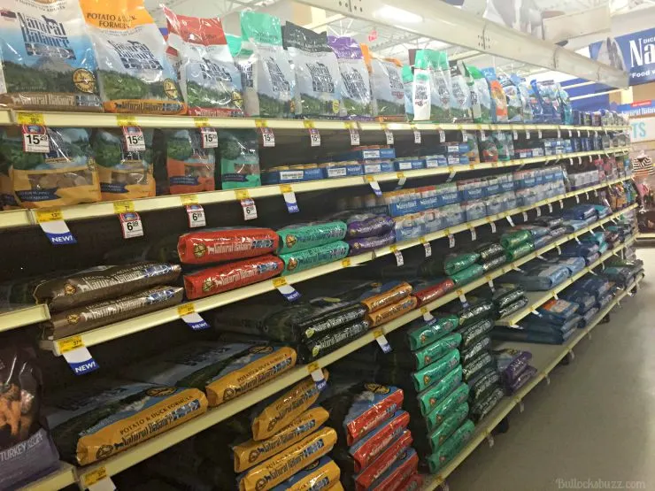 Natural Balance at PetSmart dog food aisle