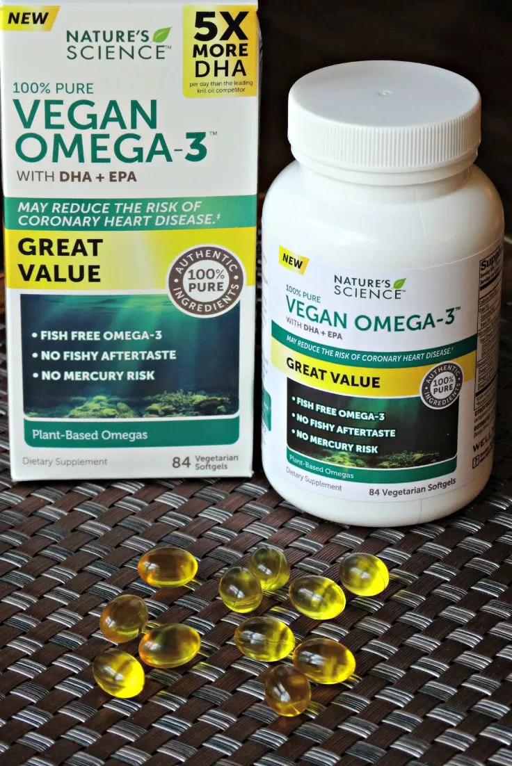 Nature's Science Vegan Omega-3 with DHA + EPA, 3 x 84 Vegetarian Softgels
