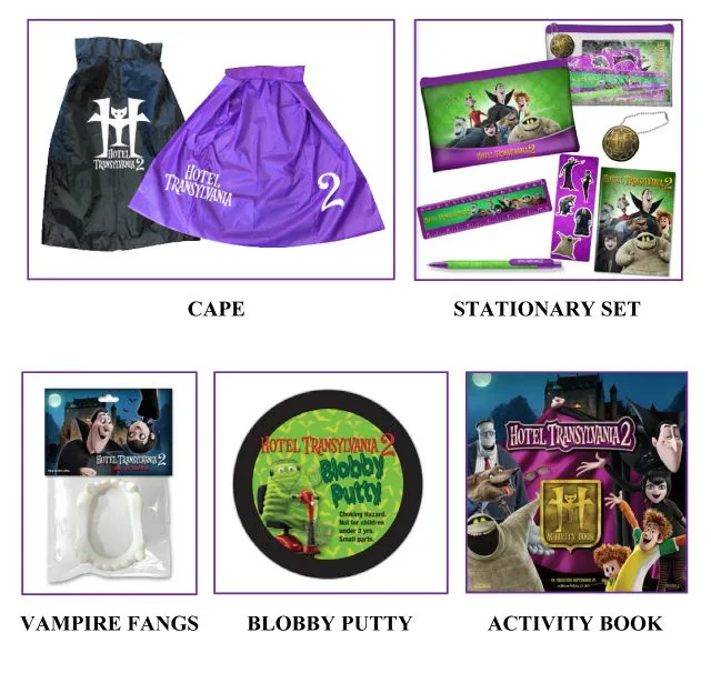 Hotel Transylvania 2 prize pack giveaway