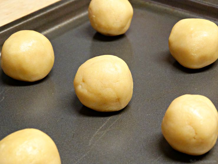 Skittles® Cookie Ice Cream Sandwiches form dough into little balls
