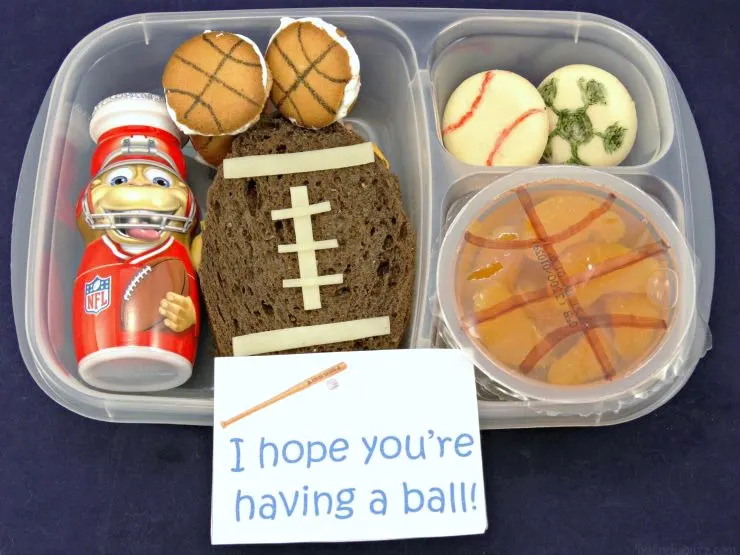 Have a Ball Sports Themed Lunch bento box lunch
