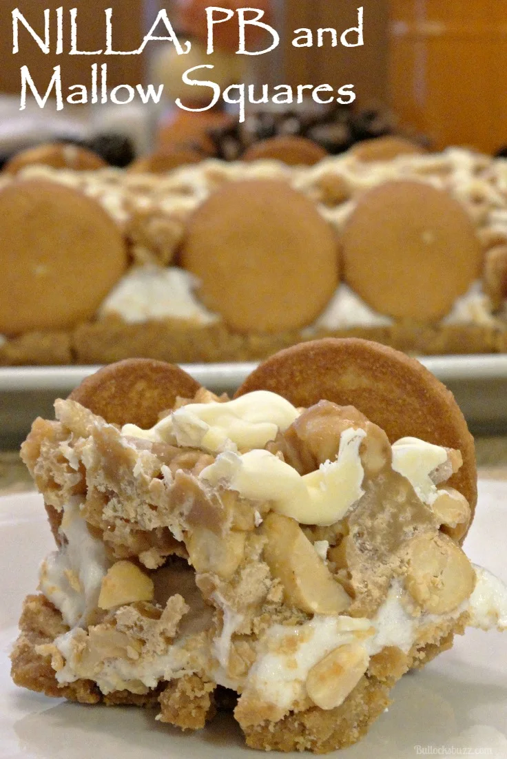 NILLA, PB and Mallow Squares Thanksgiving dessert recipe plus 2 DIY centerpiece ideas main image
