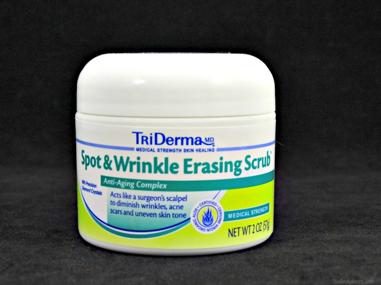 TriDerma skin care spot and wrinkle erasing scrub