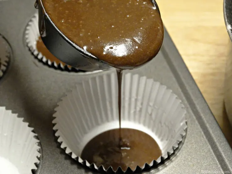 add batter to cupcake pan