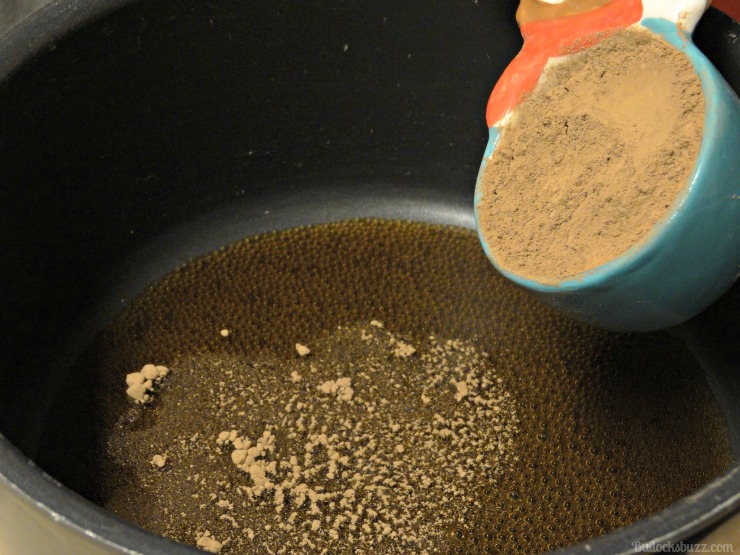 combine coke, butter and cocoa in medium saucepan for icing