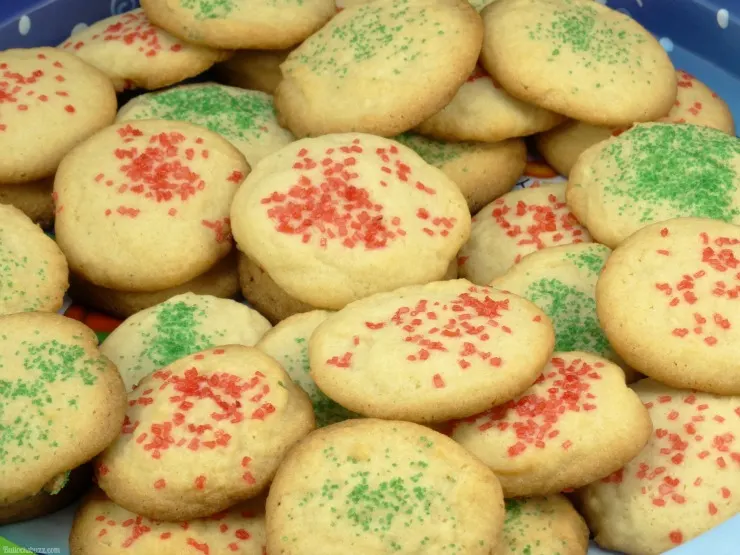 vanilla butter cookies finished cookies