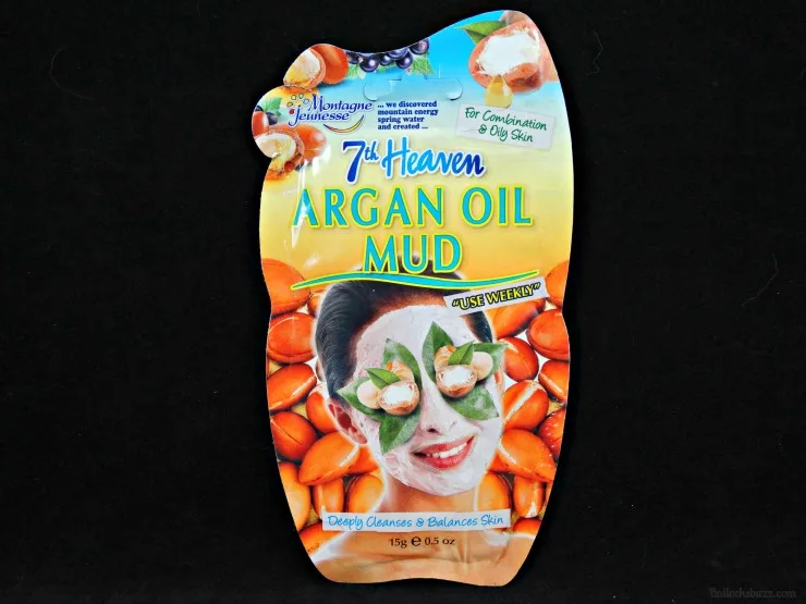 7th heaven face masks argan oil mud mask front of package