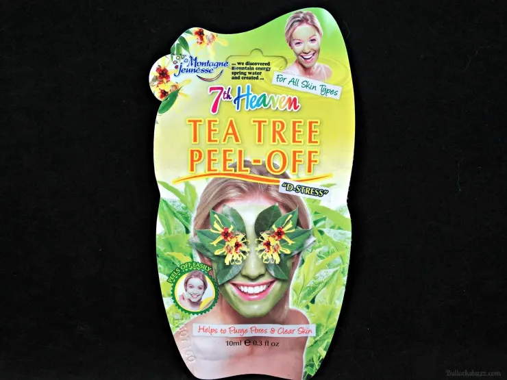7th heaven face masks tea tree peel off mask front of package