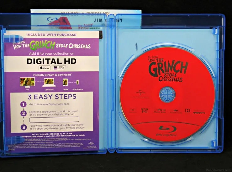 Dr Suess' How the Grinch Stole Christmas Grinchmas Edition inside case
