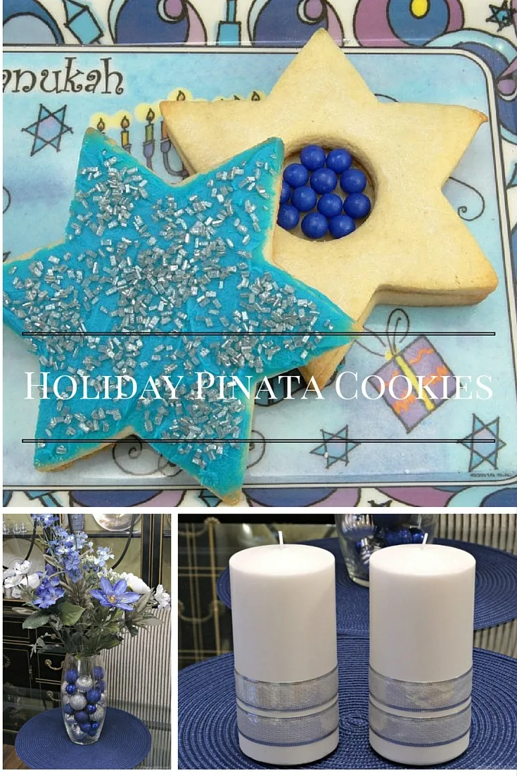 star of david pinata cookies Hanukkah DIY Christmas Ornaments